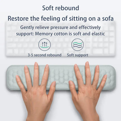 Keyboard mouse wrist rest ergonomic office typing protect relax wrist memory foam mouse pad - Shello's Creative Boutique