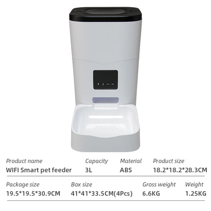 Wifi Smart APP Pet Feeder Household use Microchip Dog Automatic Pet Feeder Automatic Pet Feeder eprolo