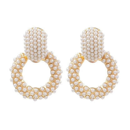 Circled earrings exaggerated accessories for women - Shello's Creative Boutique