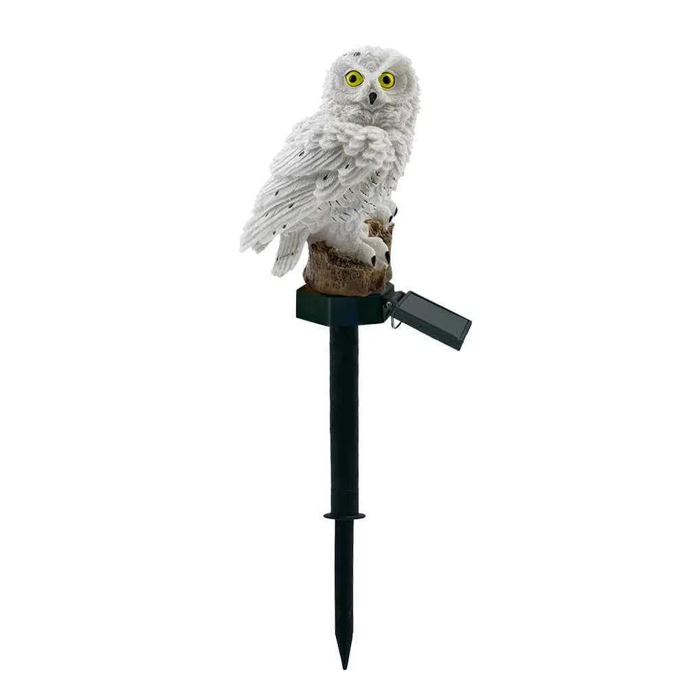 Solar Owl Garden Light - LED Resin Outdoor Waterproof Lawn & Landscape Decoration - Shello's Creative Boutique
