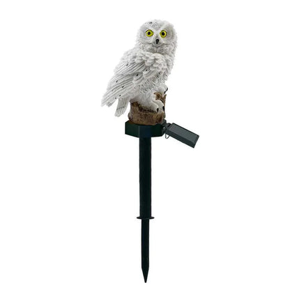 Solar Owl Garden Light - LED Resin Outdoor Waterproof Lawn & Landscape Decoration - Shello's Creative Boutique