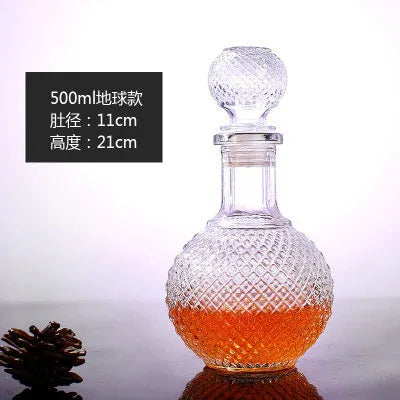 250ml 500ml 1000ml Glass Crystal Red Wine Decanter Wine Bottle Decanter - Shello's Creative Boutique