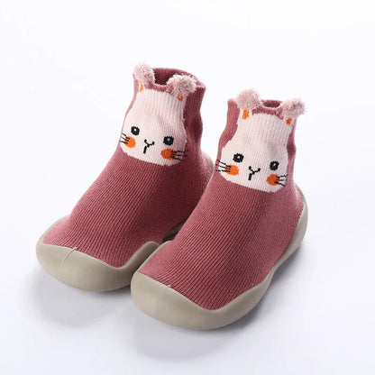 Cartoon Cotton Toddler Shoes – Soft Sole Indoor Floor Socks for Boys & Girls (Ages 3 Months–3 Years) - Shello's Creative Boutique