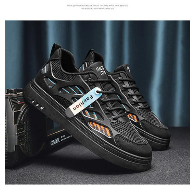 Breathable mesh shoes men's small white shoes thick soled sports and leisure board shoes eprolo