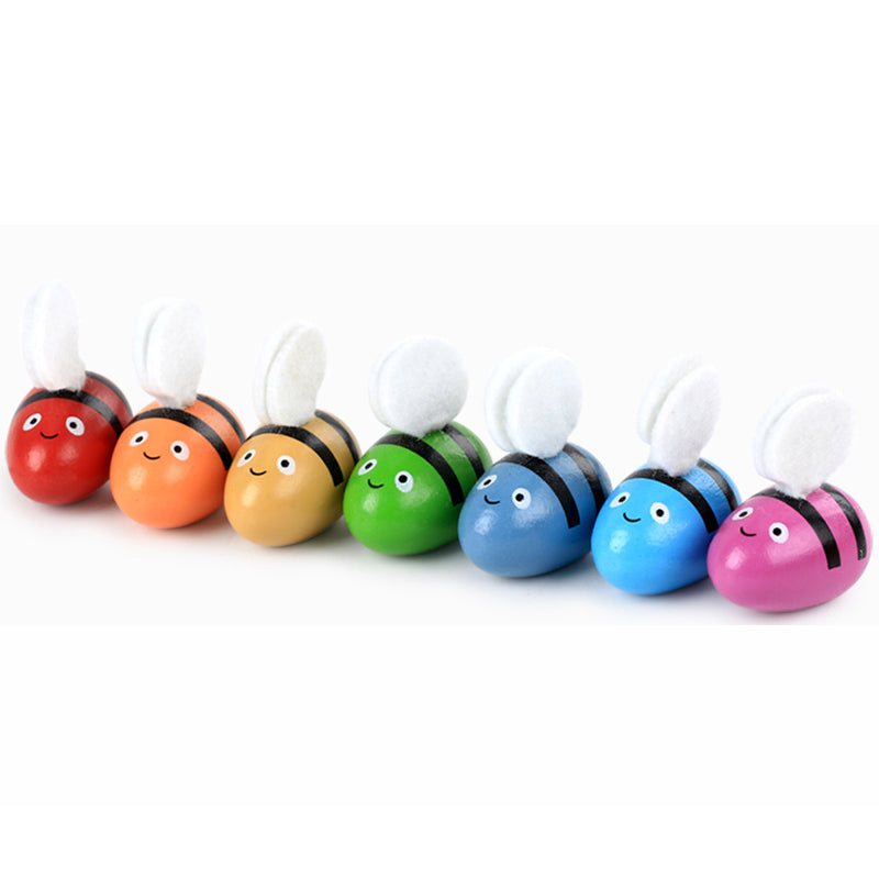 Logwood baby wooden Novelty & Gag Toys Beehive game learning Education toy Bee table game Children gifts eprolo