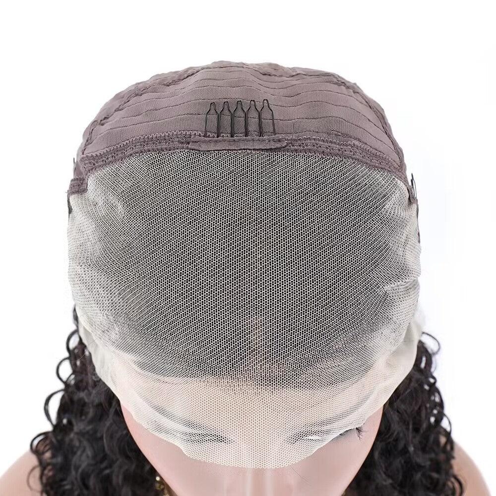 Bob Water Wave Human Hair Wig (Orange Red) - Shello's Creative Boutique