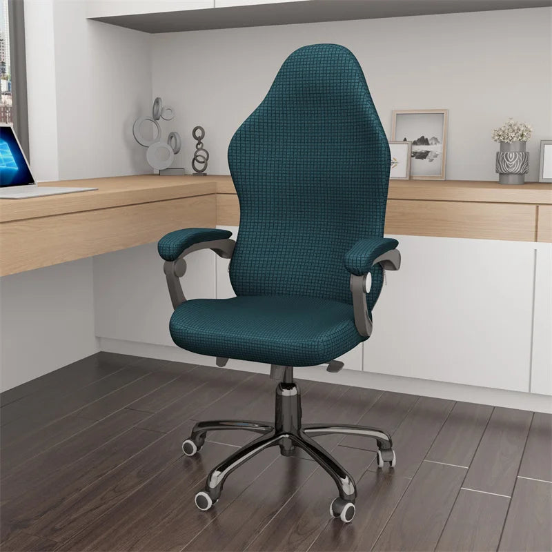 4pcs/set Gaming Chair Cover with Armrest Polar Fleece Water Repellent Office Seat Cover for Computer Armchair Dust-proof Home eprolo