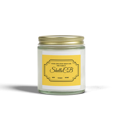 Coconut Apricot Wax Candle – Premium Hand-Poured Scented Candle with Gold Lid