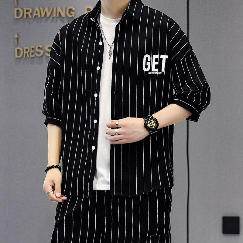 teenage five quarter pants fashionable two-piece set eprolo