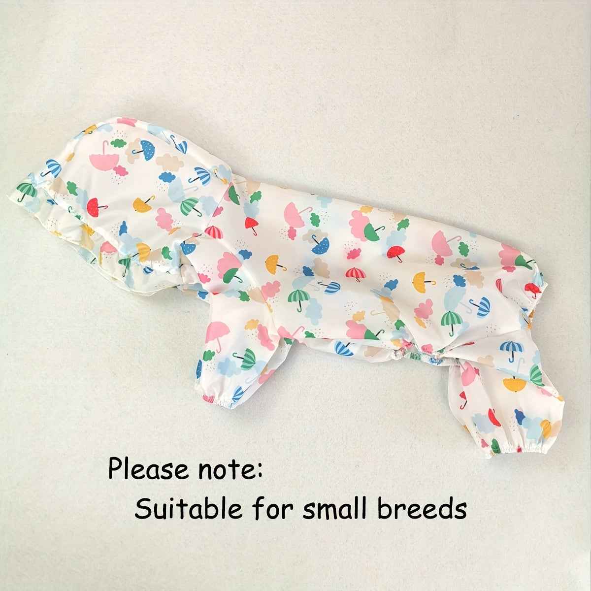 Waterproof Pet Raincoat For Small Dogs - Cute And Functional Outdoor Dog Apparel