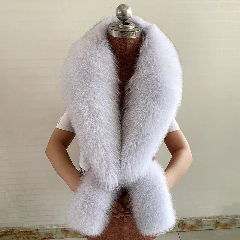 Real Fox Fur Horn Collar Fashion Fur Decorative Collar Jewelry - Shello's Creative Boutique