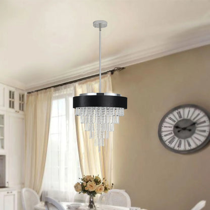 Modern Crystal Chandelier for Living Room – Luxury Round Crystal Lamp for Home Décor Light Fixture - Shello's Creative Boutique