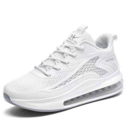 Flyknit Height Increasing Running Shoes for Men - Spring New Shock-Absorbing Air Cushion Sports Shoes