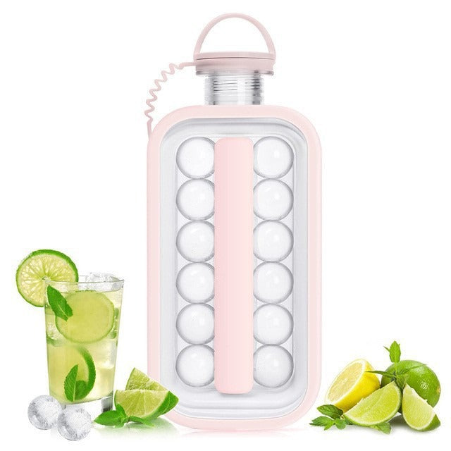 Ice Hockey Pot Ice Making Water Pot Ice Block Mold Box Frozen Ice Block Cup Spherical Artifact Whiskey Quick Frozen eprolo