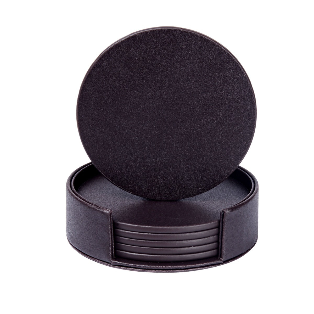 Creative PU leather coaster Exquisite insulated tea water cushion Square leather coaster eprolo