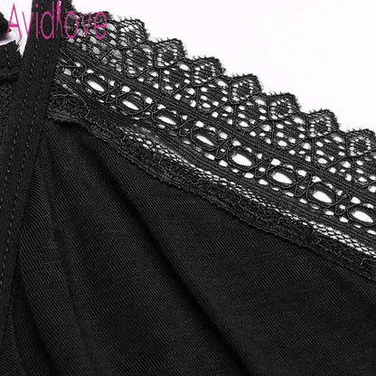 Avidlove Sexy Cotton Nightgown Women Sleeveless Strap Nightwear Sleepwear Female Lounge Wear Night Dress Home Sleepshirt Nighty