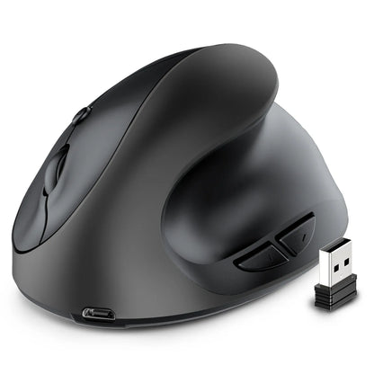Vertical grip rechargeable silent wireless anti mouse hand designer drawing office creative ergonomic mouse - Shello's Creative Boutique