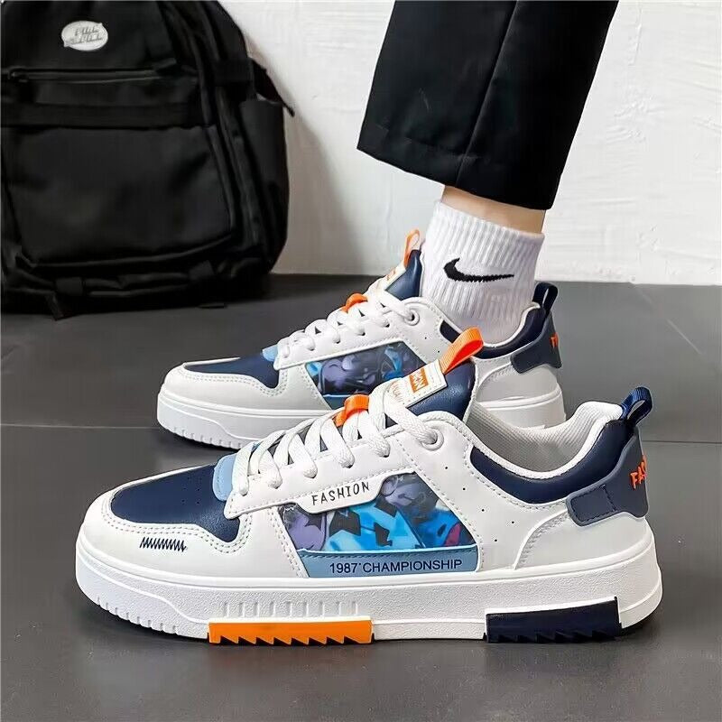 Breathable white shoes for men and students sports and leisure board shoes eprolo