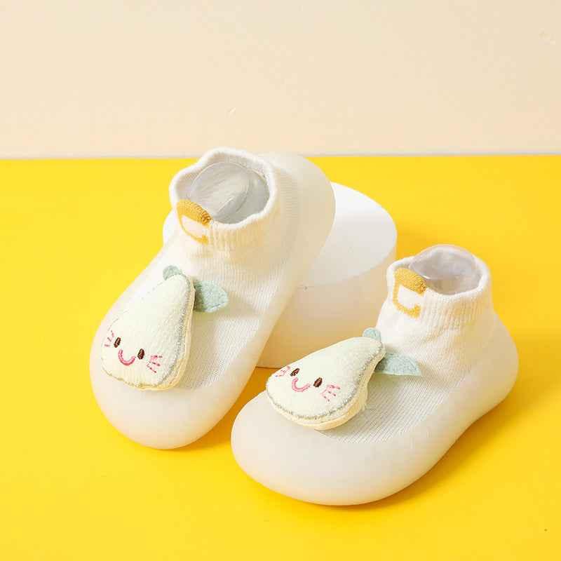 Baby Non-Slip Cotton Floor Socks - Soft Breathable Socks with Cartoon Designs - Shello's Creative Boutique
