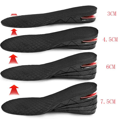 3-7.5cm Invisible Height Increase Insole Cushion Height Lift Adjustable Cut Shoe Heel Insert Taller Support Absorbant Foot Pad - Shello's Creative Boutique