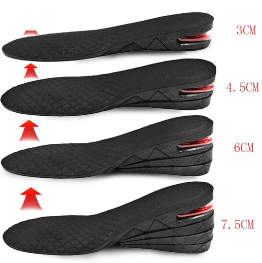 3-7.5cm Invisible Height Increase Insole Cushion Height Lift Adjustable Cut Shoe Heel Insert Taller Support Absorbant Foot Pad - Shello's Creative Boutique