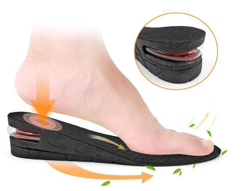 3-7.5cm Invisible Height Increase Insole Cushion Height Lift Adjustable Cut Shoe Heel Insert Taller Support Absorbant Foot Pad - Shello's Creative Boutique