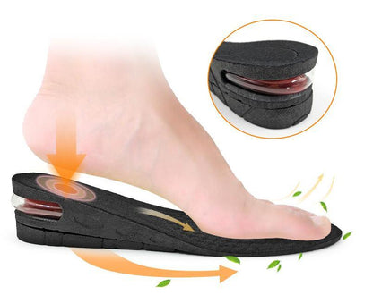 3-7.5cm Invisible Height Increase Insole Cushion Height Lift Adjustable Cut Shoe Heel Insert Taller Support Absorbant Foot Pad - Shello's Creative Boutique