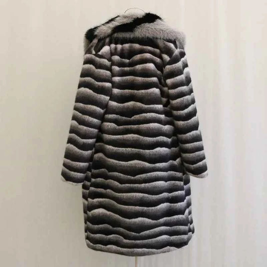 Men's Mid-Length Faux Fur Coat – Luxurious and Ethical Winter Style