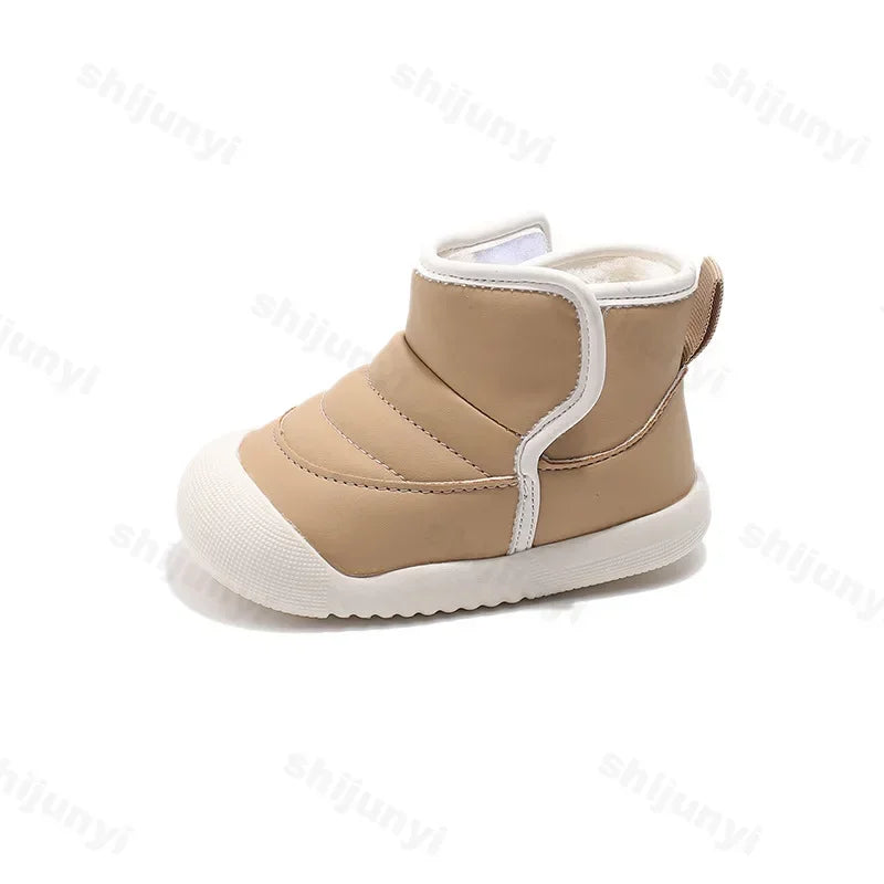 Autumn Winter Children Snow Boots Baby Girls Boys Boots Soft Sole Non-slip Infant Toddler Shoes Outdoor Thick Plush Kids Boots eprolo