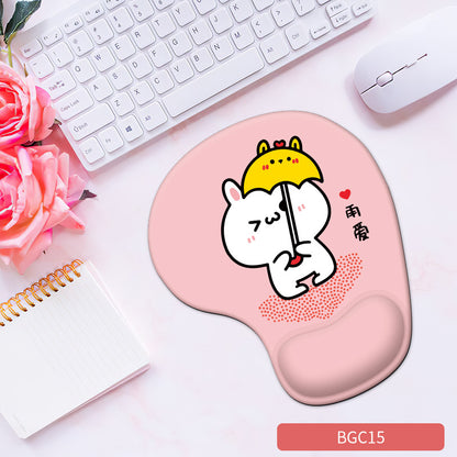 Silicone wrist mouse pad female comfortable computer soft non-slip hand rest pad thick non-slip wrist rest cute game pad