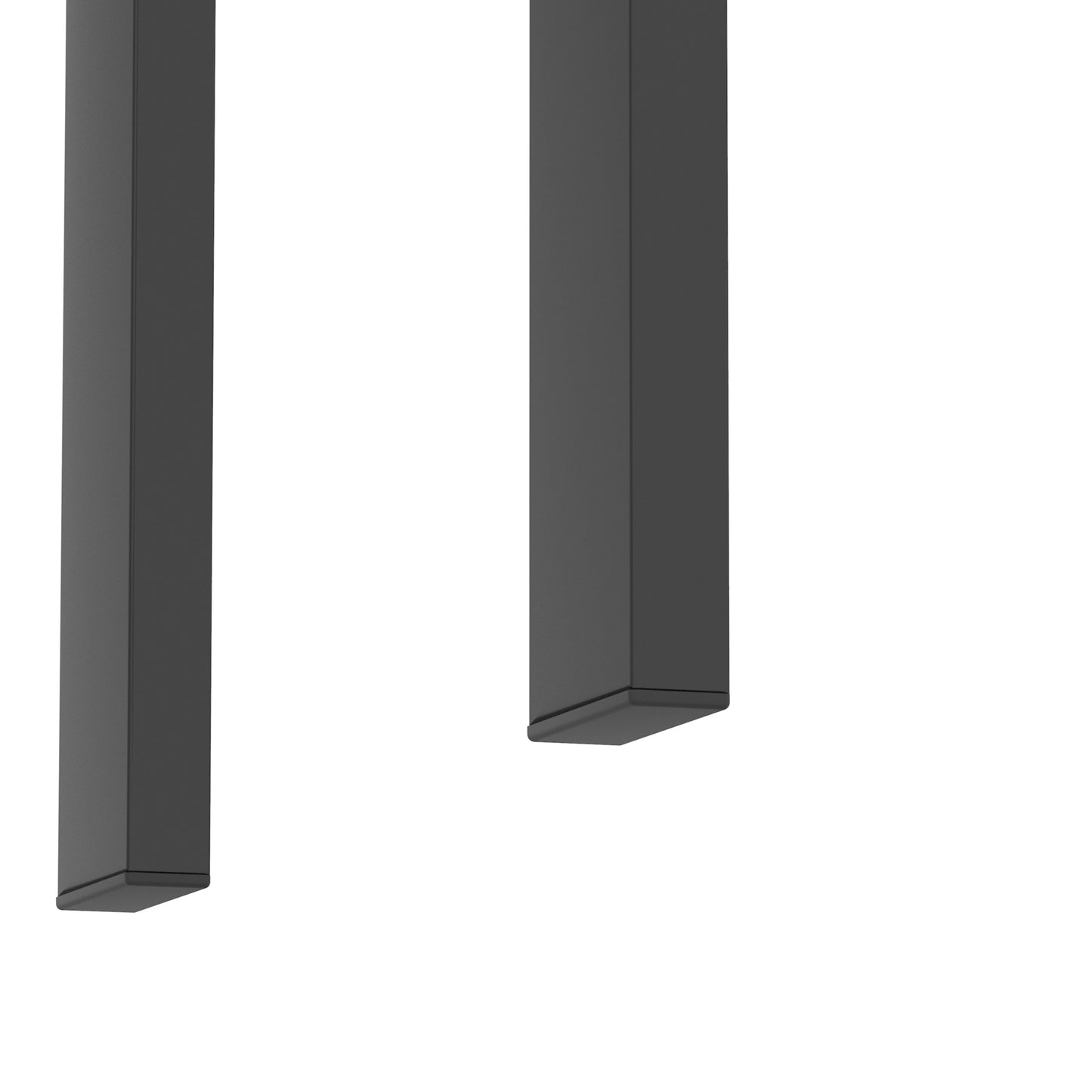 Set of 2, Modern Tempered Glass Tea Table Coffee Table End Table, Square Table for Living Room, Transparent/Black eprolo