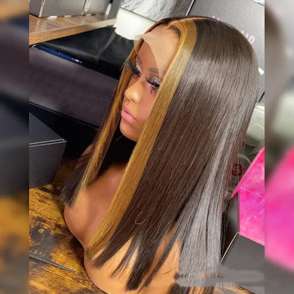 Highlight Ombre 5x5 Transparent Lace Wig - 100% Human Hair - Shello's Creative Boutique