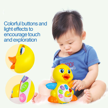 Baby Toys EQ Flapping Yellow Duck Infant Brinquedos Bebe Electrical Universal Toy for Children Kids 1 3 years old eprolo