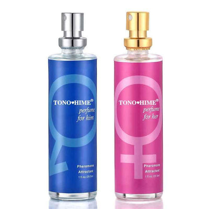 Pheromone Perfume with Gold Shimmer - Unisex Attraction Fragrance for Men & Women - Shello's Creative Boutique