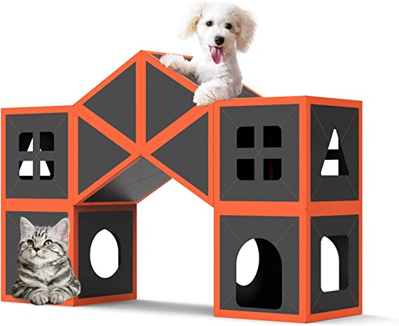 Cardboard Cat House Scratcher Breathable Pet Foldable Cat Toys And House For Cats eprolo