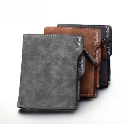 Wallet Men Soft Leather wallet with removable card slots multifunction men wallet purse male clutch top quality ! - Shello's Creative Boutique