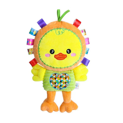 Happy Monkey Plush Rattle - Soft Stuffed Animal Toy 0-12M - Shello's Creative Boutique