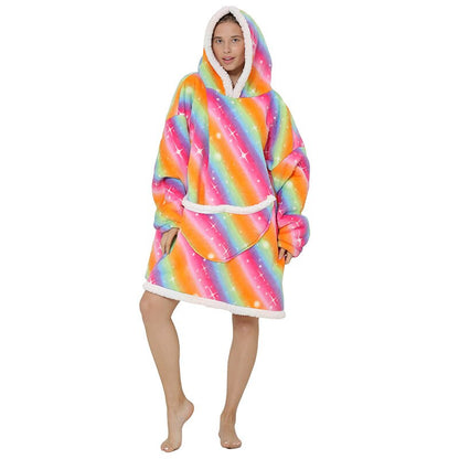 Homewear Plush Fleece Sherpa Blanket  Girls Sleepwear Homewear Fleece Warm Sherpa Blanket eprolo