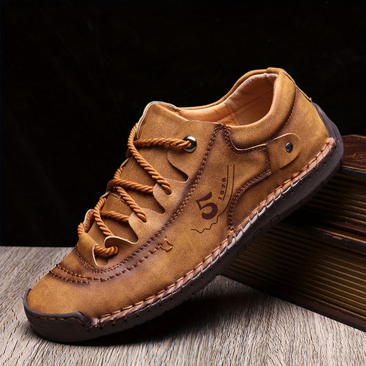 Casual Handmade Stitching Men's Flats - Outdoor Walking Shoes Sneakers Shello's Creative Boutique