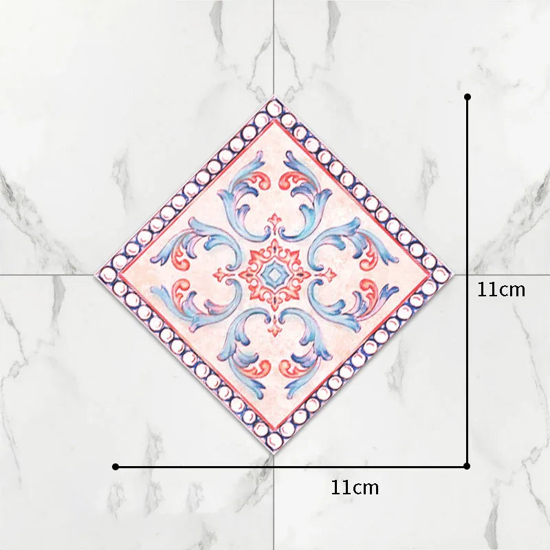 Self-Adhesive Floor Tile Stickers – Waterproof Wear-Resistant Diagonal Design - Shello's Creative Boutique