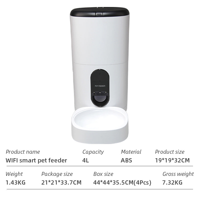 Wifi Smart APP Pet Feeder Household use Microchip Dog Automatic Pet Feeder Automatic Pet Feeder eprolo