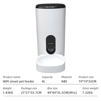 Wifi Smart APP Pet Feeder Household use Microchip Dog Automatic Pet Feeder Automatic Pet Feeder eprolo