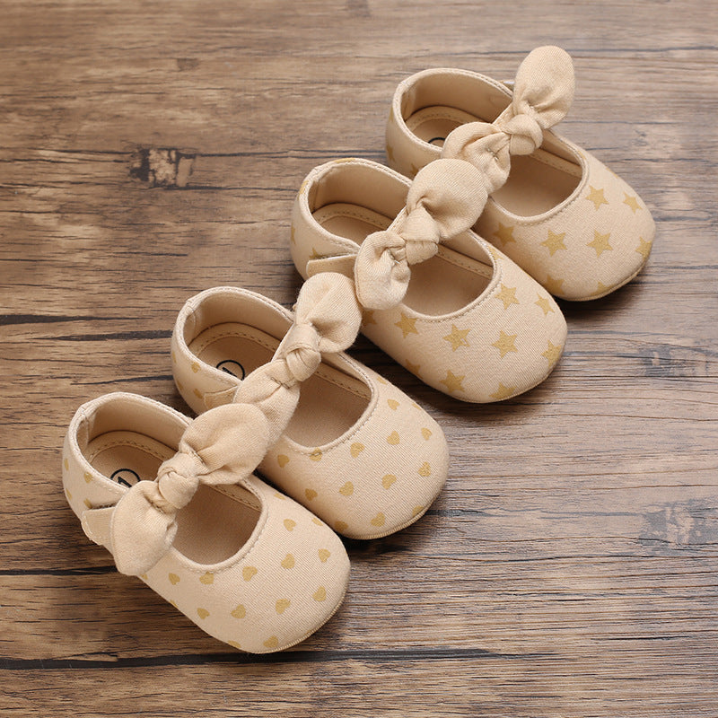 Spring And Autumn Models 0-1 Year Old Baby Toddler Shoes Soft Bottom Baby Shoes Soft Rubber Bottom Breathable Princess Shoes eprolo
