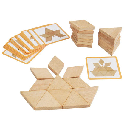 Wooden Jigsaw Puzzles for Toddlers - Educational Toy Ages 2-3 - Shello's Creative Boutique