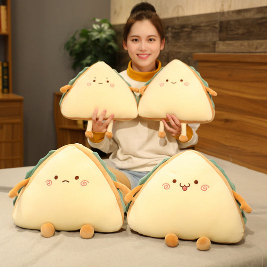 Creative Simulation Sandwich Pillow Plush Food Cushion Cake Room Gift eprolo