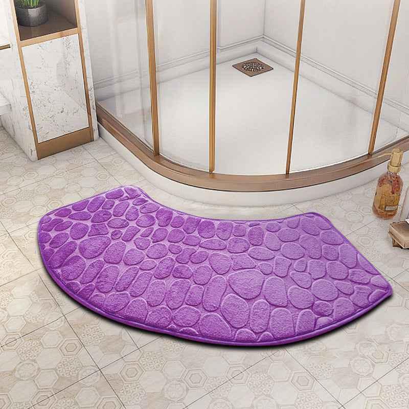 fan-shaped bathroom floor mat - Shello's Creative Boutique
