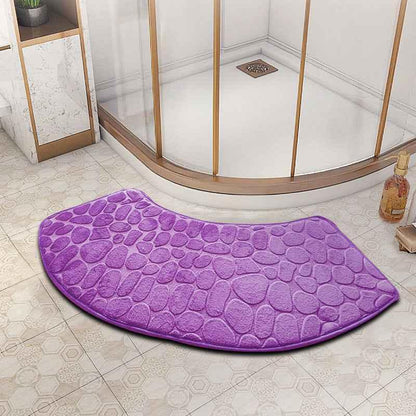 fan-shaped bathroom floor mat - Shello's Creative Boutique