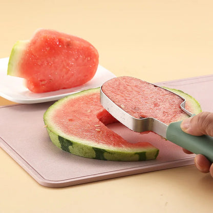 3-in-1 Watermelon Cutter Stainless Steel Fruit Carving Knife Multi-functional Melon Fork Slicer Tool for Camping Kitchen Gadgets - Shello's Creative Boutique