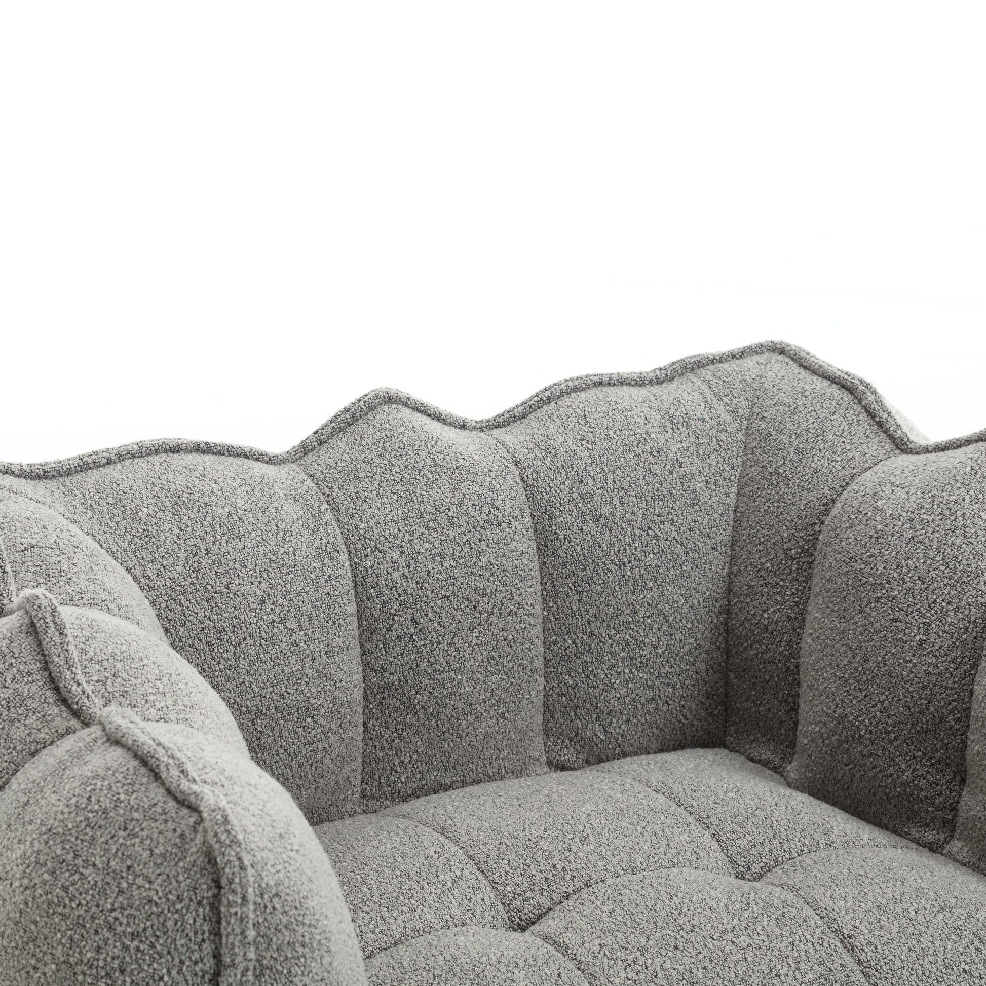 Soft Bean Bag Chair with High Resilient Foam(Chips)for living room and bedroom,Comfortable Square Lazy Sofa with Footstool eprolo