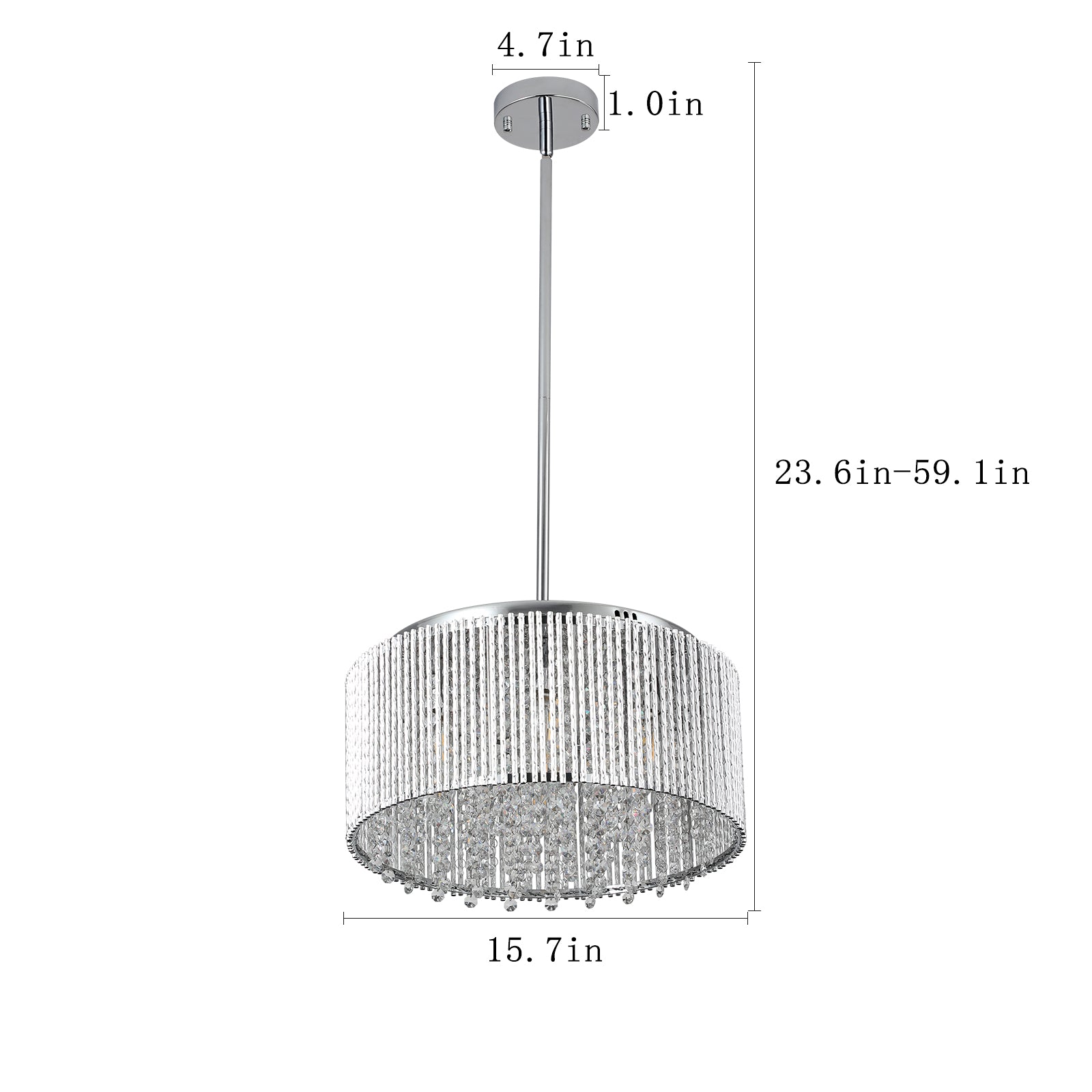 Modern Crystal Chandelier for Living-Room Round Cristal Lamp Luxury Home Decor Light Fixture eprolo